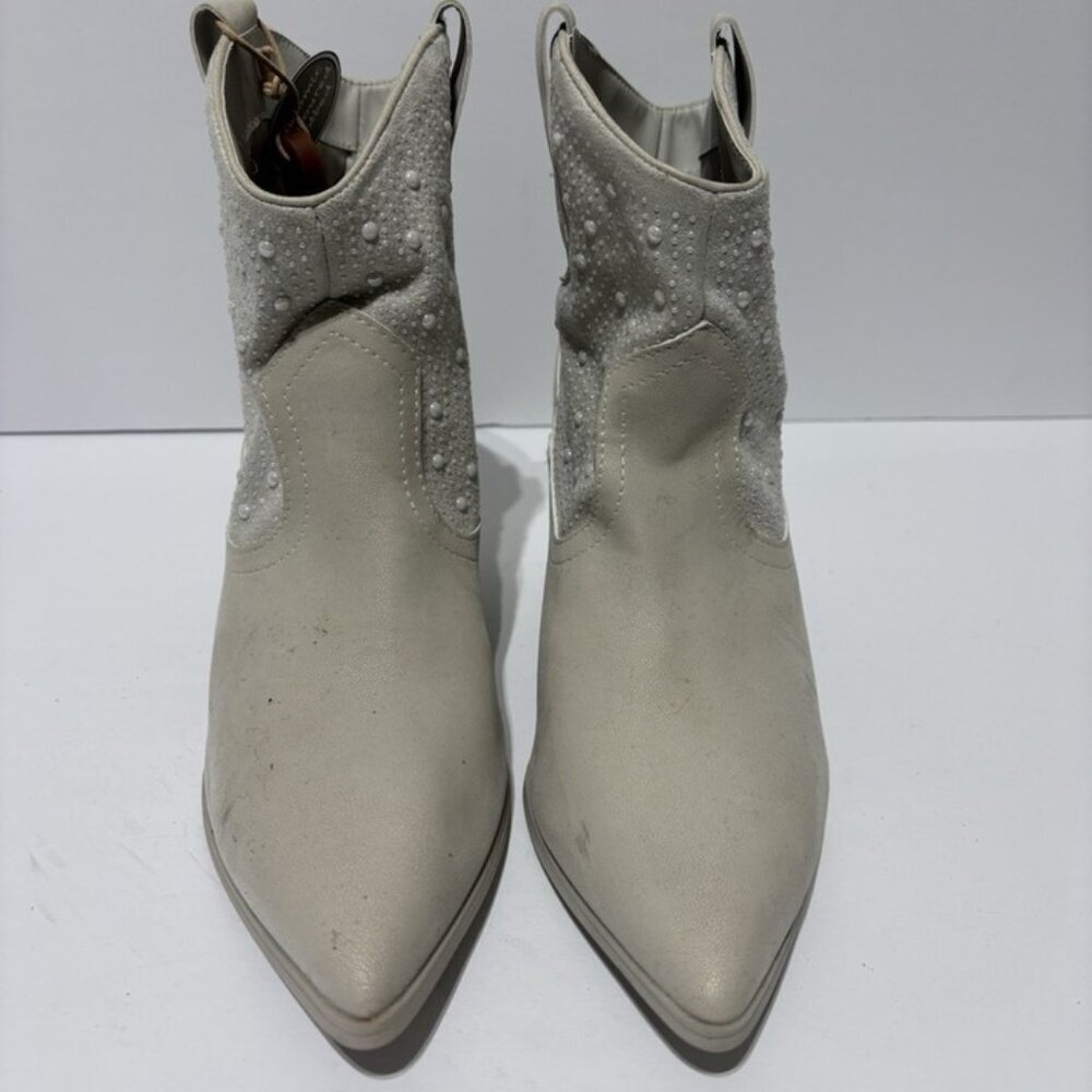Mia Women’s Luanne Grey Western Booties, Size 7.5 M - Picture 3 of 6
